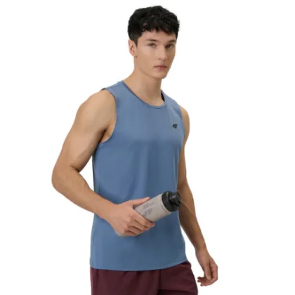Pánske tréningové tielko 4F SLEEVELESS FNK M0744-32S-DENIM