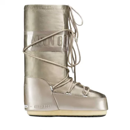 Dámske vysoké zimné topánky MOON BOOT ICON GLANCE, 001 platinum