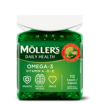 MOLLER´S Möller´s Omega3 Daily Health rybí olej 112 kapsúl