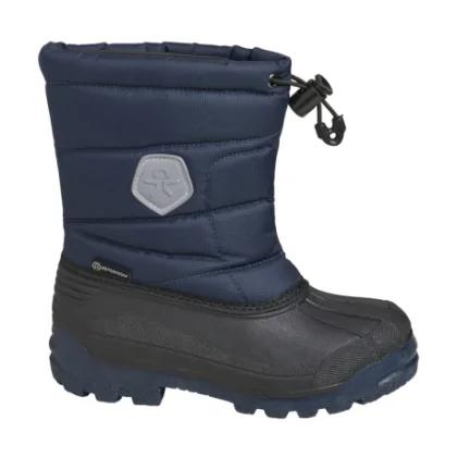 Chlapčenské vysoké zimné topánky COLOR KIDS Boots - WP, total eclipse