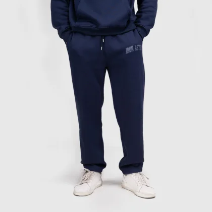 Pánske tepláky Iron Aesthetics X-Society, navy