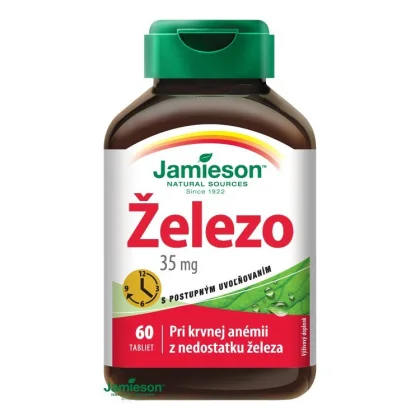 JAMIESON Železo 35 mg s postupným uvoľňovaním 60 tabliet