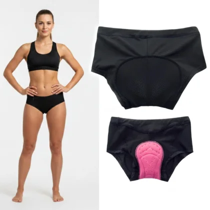 Dámske boxerky s gélovou vložkou inSPORTline Stradina Farba čierna,