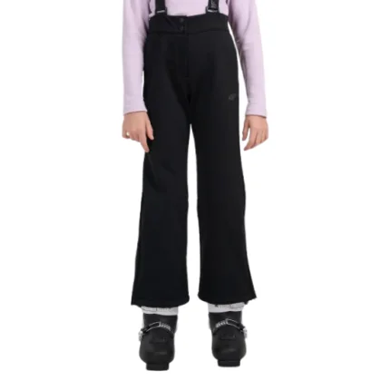 Dievčenské lyžiarske softshellové nohavice 4F JUNIOR TROUSERS 4FJRAW25TFTRF1263-20S