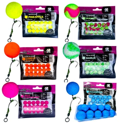 LK BAITS Pop Up Extra Lesná jahoda, priemer 18 mm, balenie 14 ks