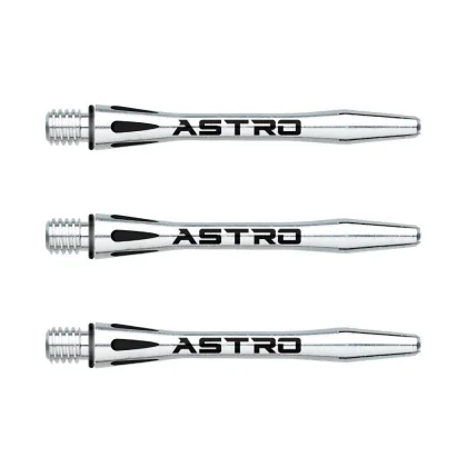 Násadky na šípky Winmau Astro hliník, strieborné, stredné