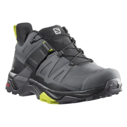 Pánska nízka turistická obuv SALOMON X Ultra 4 GTX quiet shade black evening primrose