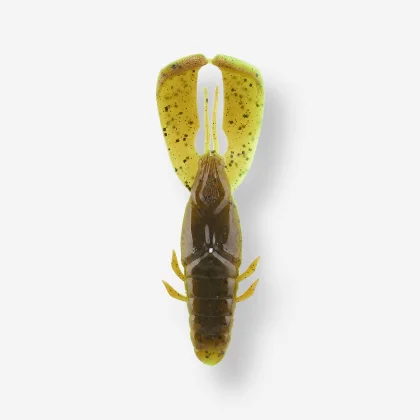 CAPERLAN Mäkká umelá nástraha s atraktantom Yubari PCRW 3,5" Green Brown Punching Craw 9 cm - 3,5"