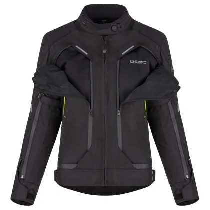 Dámska moto bunda W-TEC Progair Lady Farba čierna-fluo,