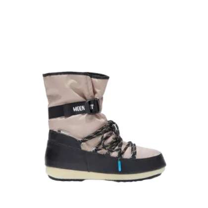 Dámske členkové zimné topánky MOON BOOT LOOP NYLON, 002 sand