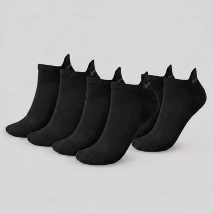 GymBeam Ponožky Tab 3Pack Black L