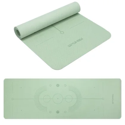 Fitness podložka SPOKEY MANDALA mat 183 x 61 x 0,4 cm green