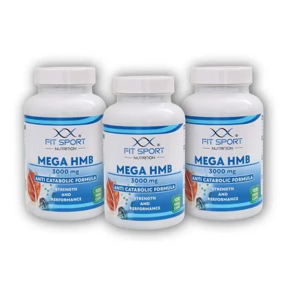 FitSport Nutrition 3x Mega HMB 3000mg 120 vege caps