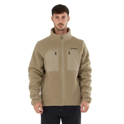 Pánska turistická mikina so zipsom FUNDANGO Haven Hybrid Jacket-636-cashmere
