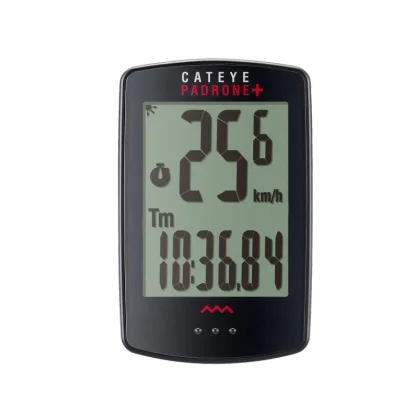 CATEYE Cyklopočítač CAT Padrone + (PA110W) (černá)