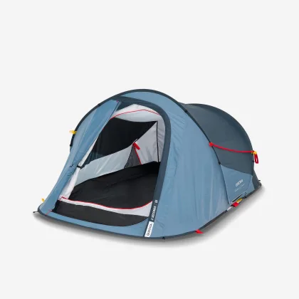 QUECHUA Kempingový stan 2 Seconds pre 2 osoby modrý bez