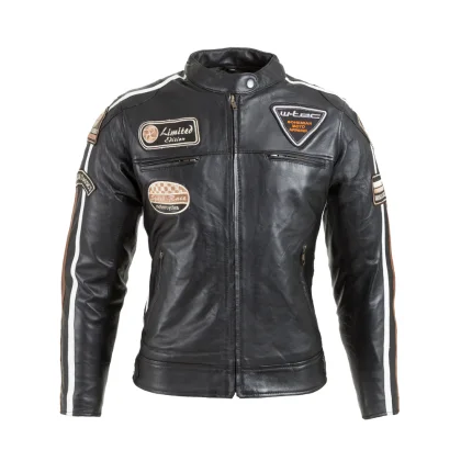Dámska kožená moto bunda W-TEC Sheawen Lady Black Farba čierna,