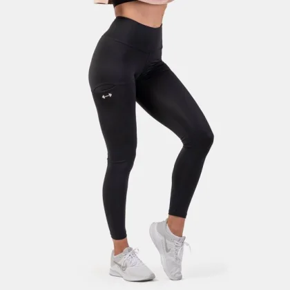 NEBBIA Dámske legíny Active High Waist Smart Pocket Black XS