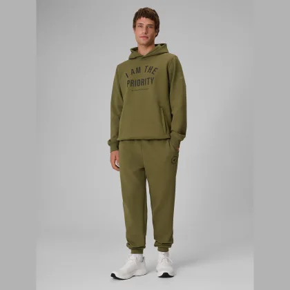 Teplákové nohavice joggery pánske - khaki