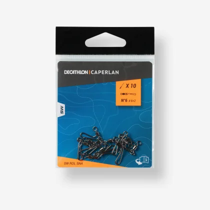 CAPERLAN Obrtlík s karabínkou na lov technikou surfcasting SW ROL SNA č. 6 bez