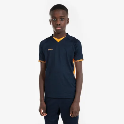 KIPSTA Detský futbalový dres CLR modro-oranžový 10-11 r (141-150 cm)