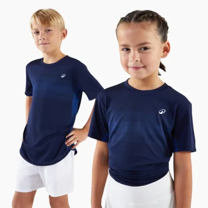 KUIKMA Detské tričko na tenis Light tmavomodré 12-13 r (151-160 cm)