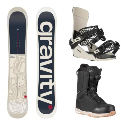 Gravity Cosa 25/26 snowboard + Gravity Drift bone/black vázání + Gravity Recon Atop boty