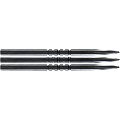 Hroty na šípky Bull's steel Ringed Grip, 45mm, čierne - 3 ks
