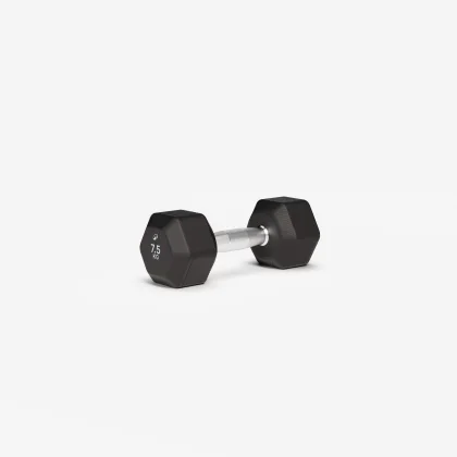 DOMYOS Šesťhranná činka Hex Dumbbell 7,5 kg pro bez