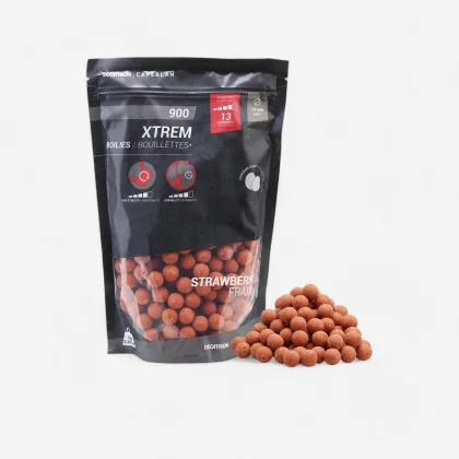 CAPERLAN Boilies na lov kapra Xtrem 900 14 mm 1 kg Jahoda bez