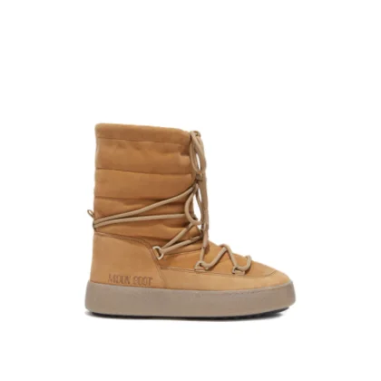 Dámske členkové zimné topánky MOON BOOT LTRACK SUEDE, 001 biscotto