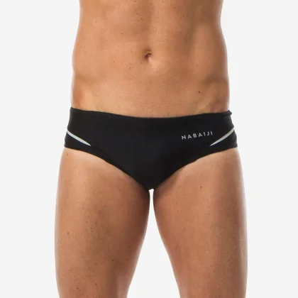 NABAIJI Pánske slipové plavky 900 B-FAST čierne 3XL-4XL