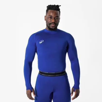 KIPSTA Unisex futbalové termotričko Keepdry Club s dlhými rukávmi modré S