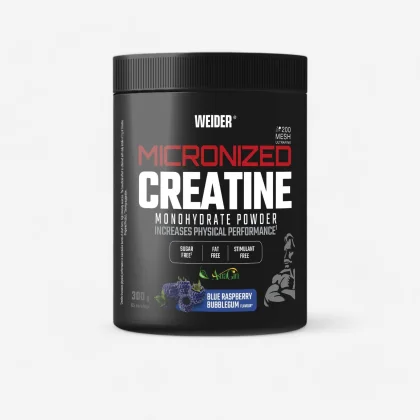 WEIDER Mikronizovaný kreatín monohydrát s príchuťou modrej maliny 300 g bez
