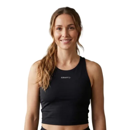 Női futó trikó CRAFT HYPERVENT CROPPED POCKET SINGLET W
