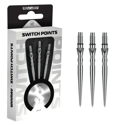 Hroty Winmau Switch Point Groove strieborné 26mm 3ks