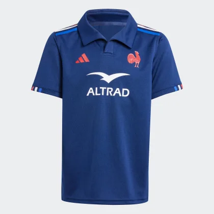 ADIDAS Detský dres na ragby FFR XV Francúzsko 2024/2025 vo verzii replica, modrý 12-13 r (158 cm)