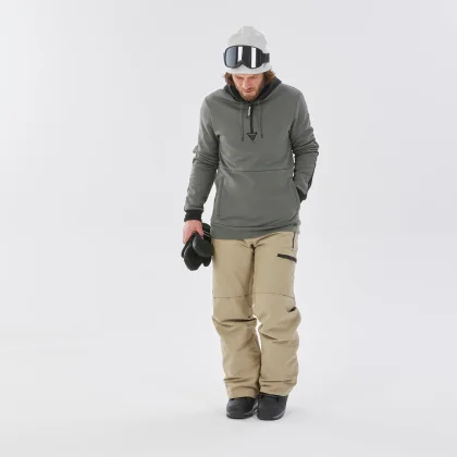 DREAMSCAPE Pánska snowboardová mikina SNB HDY kaki XS