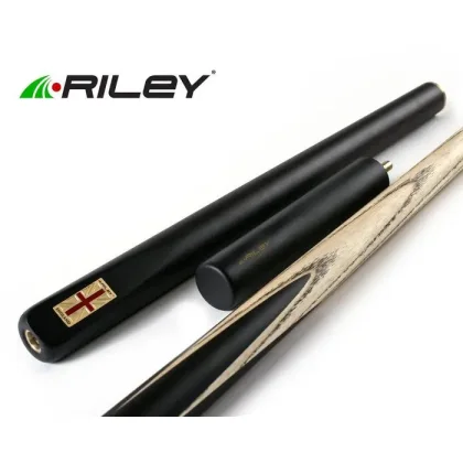 Snooker biliardové tágo Riley England 7UK 3/4 dvojdielne s krátkym predlžovákom