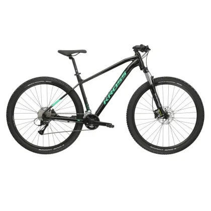 Kross Level 1.0 PW GL 29" - model 2024 čierno-zelená - XL (20", 188-195 cm)