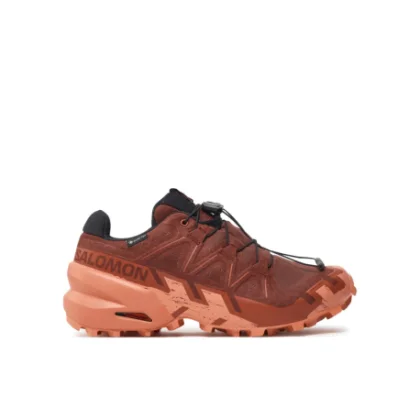 Dámska bežecká trailová obuv SALOMON Speedcross 6 GTX W rum raisin barn red canyon clay