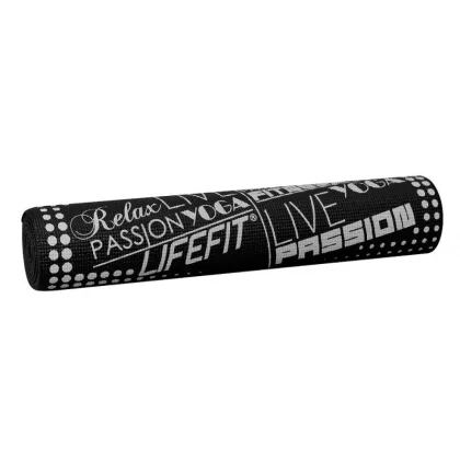 Lifefit Gymnastická podložka SLIMFIT PLUS, 173x58x0.6cm, černá