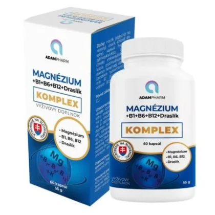 ADAMPharm MAGNÉZIUM+B1+B6+B12+Draslík KOMPLEX 60 cps