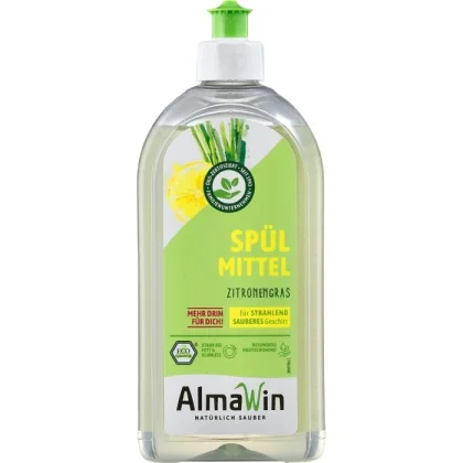 AlmaWin Tekutý prostriedok na riad Citrónová tráva - 0.5 l