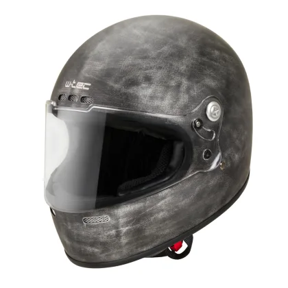 Moto prilba W-TEC Cruder Brindle Farba žíhaná strieborná,