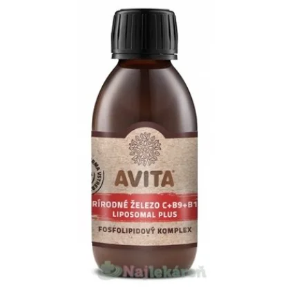 Avita Prírodné Železo C+B9+B12 Liposomal Plus 200 ml