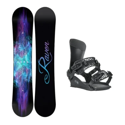 Raven Aura dámský snowboard + Gravity Fenix black snowboardové vázání