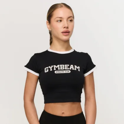 GymBeam Women‘s Varsity T-Shirt Black