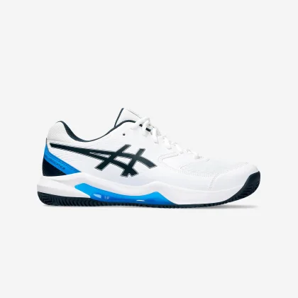 ASICS Pánska tenisová obuv Gel Dedicate 8 na antuku bielo-modrá 40