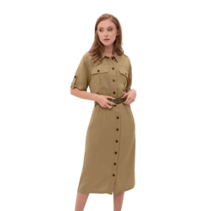 Dámske šaty VOLCANO HANA-102-BEIGE